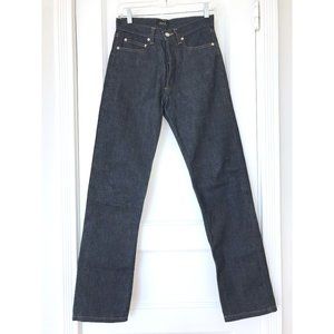 A.P.C. Standard Jeans Raw Indigo Denim Size 28